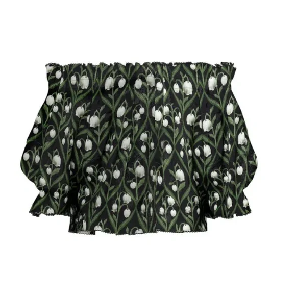 NWT Agua Bendita Urucu Perla Off-Shoulder Top XL - Picture 3 of 4